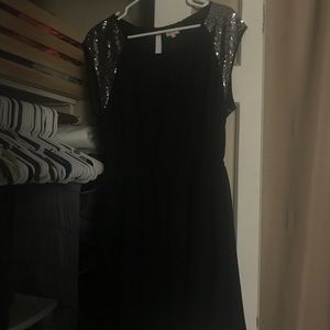 Black Dress With Silver Sequins!